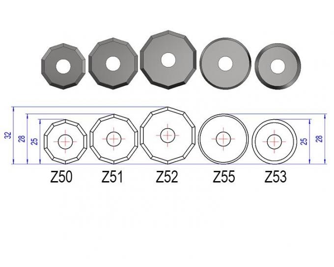 Lames de coupe de Z50 Zund 1